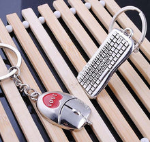Load image into Gallery viewer, Key Chain Alloy Arrow Bow Love Keyrings Key Chains Lovers Ring Couples keychain for Gift 17343 boyfriend girlfriend bestfriend bff