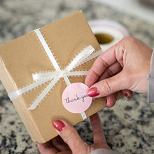 Load image into Gallery viewer, 100-500 Pieces Thank You Sticker Envelope Seal Scrapbook Sticker Pink Heart Cute Round Sticker Stationery Label Stickers small business supplies