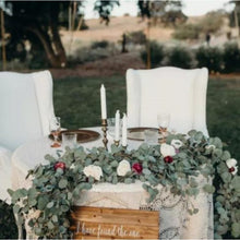 Load image into Gallery viewer, Eucalyptus Garland Artificial Garland Wall Decor Silver Dollar Eucalyptus Greenery Leaves Vines Plant Wedding Arch crafting material art