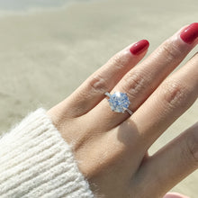 Load image into Gallery viewer, 1 Carat~ 3 Carat Round Moissanite Diamond Rings Engagement anniversary Women 925 Sterling Silver Trendy Jewelry custom engrave