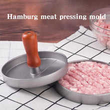 Load image into Gallery viewer, Burger press mold manual meat press non-stick coating press cheeseburger patty hamburger food BBQ aluminum alloy round mould DIY craft supplies