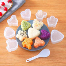 Load image into Gallery viewer, Kitchen Sushi Making Mould Onigiri Lunch Maker Making Tools DIY Bento Rice Ball Easy To Make Kit Gadgets crafting supplies japanese nigiri roll maki konbu