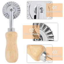 Load image into Gallery viewer, Pastry Wheel Cutter Stainless Steel Round Pizza Cutting Wheel Tools Home divider Kitchen Gadgets Baking Tools pasta Italian food DIY craft kitchenware