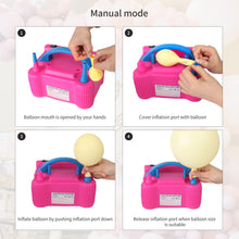 Load image into Gallery viewer, Electric Balloon Air Pump 220V High Power Two Nozzle Blower Portable Inflatable Pump Inflator birthday holiday Wedding Party