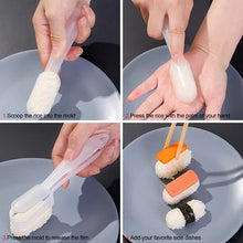 Load image into Gallery viewer, Kitchen Sushi Making Mould Onigiri Lunch Maker Making Tools DIY Bento Rice Ball Easy To Make Kit Gadgets crafting supplies japanese nigiri roll maki konbu