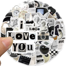 Load image into Gallery viewer, 10/30/61 Pieces Simple Sculpture PVC Graffiti Sticker Sticky Aesthetic Decorative Scrapbook DIY Child Phone Stationery Supply