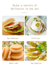 Load image into Gallery viewer, 4-hole Omelet Pan Frying Pot Thickened Non-stick Egg Pancake Steak Cooking Hamburger bread Breakfast Maker Induction cooker DIY craft tool