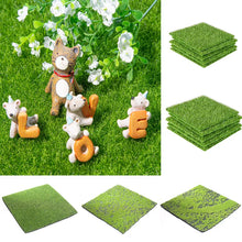 Load image into Gallery viewer, 1 Piece 15-30cm Artificial Lawns Turf Carpets Fake Sod Grass Mat Garden Moss Landscape Home Floor Aquarium Wedding Decoration astroturf crafting material DIY