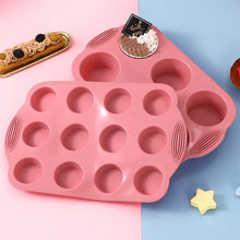 Load image into Gallery viewer, Dark Pink Molds for Baking Silicone Bakeware DIY Cake Mould Muffin Pan Pastry Kitchen Accessories Decorate Tools Crafting supplies bakery business