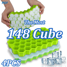 Load image into Gallery viewer, Silicone Ice Cube Mold 148 Cube Large-capacity Trays Food Grade Ice Maker BPA Free Reusable Lids Kitchenware Kitchen Barware crafting DIY mould