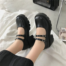 Load image into Gallery viewer, Women heels Shoes mary janes Pumps platform Lolita shoes on heels Women's Japanese Style Vintage Girls High Heel shoes for women