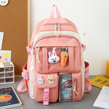 Load image into Gallery viewer, Sets Purple Colour Children's School Backpack Kawaii Women's Backpack Bookbag School Bags for Teens Girls Mochila