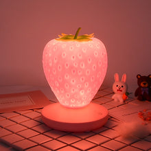 Load image into Gallery viewer, Led Energy-saving Lamp Children with Sleeping Night Light Fun Strawberry Shape USB Charging Silicone Lamp Touch Switch Luminaria