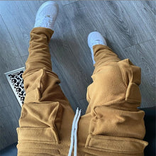 Load image into Gallery viewer, Fall Winter Streetwear Men's Cargo Pants Pockets Sweat Pants Casual Trousers Mens Jogging Pants Sweatpants