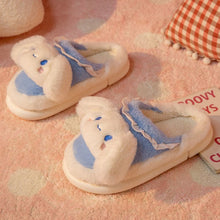 Load image into Gallery viewer, Plush Package Heel Cotton Slippers Cartoon Kuromi Cinnamoroll Kawaii Winter Warm Slippers Home Essential
