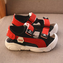 Load image into Gallery viewer, Summer Children Shoes Boys Soft Soles Beach Shoes Male Baby Baotou Anti-kick Children's Sandals Princepard Summer Sandals