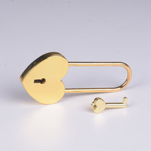 Load image into Gallery viewer, Personalized Custom engraved Metal Heart Shaped Padlock Rose Gold Heart-Shaped Love Lock With Key Engagement Wedding Valentine's Day Gift