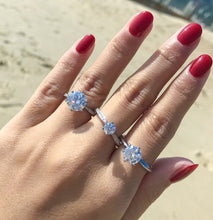 Load image into Gallery viewer, 1 Carat~ 3 Carat Round Moissanite Diamond Rings Engagement anniversary Women 925 Sterling Silver Trendy Jewelry custom engrave