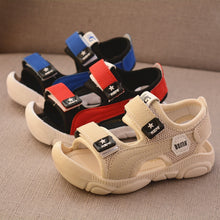 Load image into Gallery viewer, Summer Children Shoes Boys Soft Soles Beach Shoes Male Baby Baotou Anti-kick Children's Sandals Princepard Summer Sandals