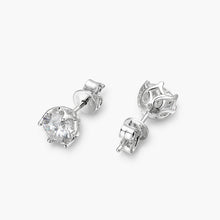 Load image into Gallery viewer, Real 1 Carat D Color Moissanite Stud Earrings For Women Top Quality 100% 925 Sterling Silver Sparkling Wedding Jewelry custom design hand setting