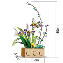 Load image into Gallery viewer, Building Block Flower Orchid Series Bonsai Girl Build Toy Flowers Adult Flower Arrangement Assembly Toys For Gifts