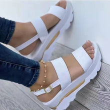 Load image into Gallery viewer, Sandals Women Heeled Sandals with Platform Shoes Summer Beach Sandalias Mujer Casual Elegant Wedges Shoes for Women