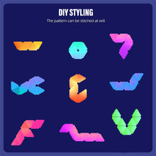 Load image into Gallery viewer, LED Triangle Wall Light USB Touch Night Light RGB Ambient Light Remote Control Indoor Game Room Bedroom Bedside Decorative Light