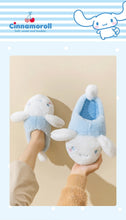 Load image into Gallery viewer, Plush Slipper Kitty Melody cinnamoroll kuromi melody Cartoon Anime Adult Children Plush Home Slippers Christmas Gifts