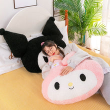 Load image into Gallery viewer, BUNDLE 2 PIECES Plush Kuromi Melody Pillow Cushion Cute Cartoon Doll Sofa Valentine Day Kawaii Girlfriend Birthday Present