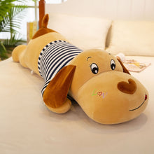 Load image into Gallery viewer, Striped Big Dog soft body pilllow long sleeping pillow dog doll home decoration sofa pillow children girl holiday gift toys 50-100cm