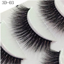 Load image into Gallery viewer, HBZGTLAD 5 Pairs 3D Handmade Fake Eyelashes Natural Long Thick Daily Makeup Thick Cross Eyelashes Eye Lashes