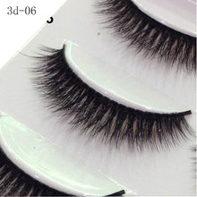 Load image into Gallery viewer, HBZGTLAD 5 Pairs 3D Handmade Fake Eyelashes Natural Long Thick Daily Makeup Thick Cross Eyelashes Eye Lashes