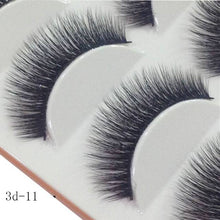 Load image into Gallery viewer, HBZGTLAD 5 Pairs 3D Handmade Fake Eyelashes Natural Long Thick Daily Makeup Thick Cross Eyelashes Eye Lashes