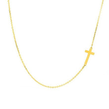 Load image into Gallery viewer, Dainty Cross Pendant Necklace for Women Men Stainless Steel Religious Jewelry Gold Silver Plated Choker Gift Faith Necklace custom handmade