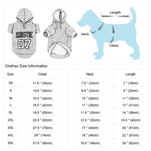 Load image into Gallery viewer, Custom Dog Hoodies Large Dog Clothes Personalized Pet Name Clothing French Bulldog Clothes for Small Medium Large Dogs XS-6XL