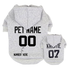 Load image into Gallery viewer, Custom Dog Hoodies Large Dog Clothes Personalized Pet Name Clothing French Bulldog Clothes for Small Medium Large Dogs XS-6XL