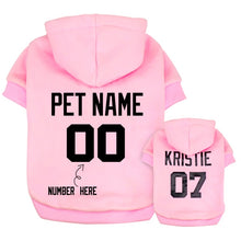 Load image into Gallery viewer, Custom Dog Hoodies Large Dog Clothes Personalized Pet Name Clothing French Bulldog Clothes for Small Medium Large Dogs XS-6XL