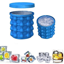 Load image into Gallery viewer, Silicone Ice Cube Maker Portable Bucket Wine Ice Cooler Beer Cabinet Space Saving Kitchen Tools Drinking Whiskey Freeze
