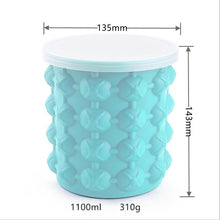 Load image into Gallery viewer, Silicone Ice Cube Maker Portable Bucket Wine Ice Cooler Beer Cabinet Space Saving Kitchen Tools Drinking Whiskey Freeze