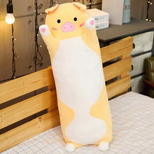Load image into Gallery viewer, 1pc 70/90/120CM Cartoon Animal Dinosaur Unicorn Cat Plush Toys Stuffed Soft Long Sleeping Pillow Dolls Children Birthday Gift