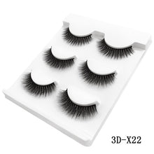 Load image into Gallery viewer, 3 Pairs natural false eyelashes thick makeup real 3d mink lashes soft eyelash extension fake eye lashes long mink eyelashes 3d
