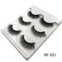 Load image into Gallery viewer, 3 Pairs natural false eyelashes thick makeup real 3d mink lashes soft eyelash extension fake eye lashes long mink eyelashes 3d