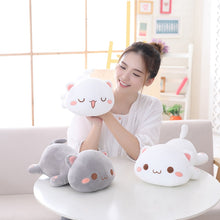 Load image into Gallery viewer, Kawaii Cat Plush Toy Stuffed 35cm 50cm 65cm Lying Cat Pillow White Grey Kids Toys Birthday Gift for Children