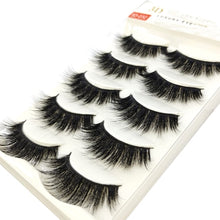 Load image into Gallery viewer, HBZGTLAD 5 Pairs 3D Handmade Fake Eyelashes Natural Long Thick Daily Makeup Thick Cross Eyelashes Eye Lashes