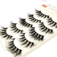Load image into Gallery viewer, HBZGTLAD 5 Pairs 3D Handmade Fake Eyelashes Natural Long Thick Daily Makeup Thick Cross Eyelashes Eye Lashes