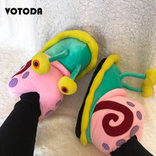 Load image into Gallery viewer, Gary Snail Winter Woman Cartoon Cotton Slippers Home Warm Little Snail Shoes Cute Funny Snail Wrap Cotton Shoe Plush Soft Bottom Bread Shoe