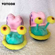 Load image into Gallery viewer, Gary Snail Winter Woman Cartoon Cotton Slippers Home Warm Little Snail Shoes Cute Funny Snail Wrap Cotton Shoe Plush Soft Bottom Bread Shoe