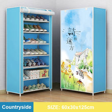 Load image into Gallery viewer, Multilayer Shoe Cabinet Dustproof Shoes Storage Closet Hallway Space-saving Shoerack Organizer Holder Home Furniture Shoe Rack
