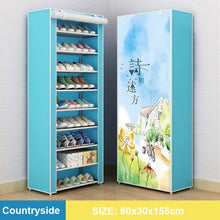 Load image into Gallery viewer, Multilayer Shoe Cabinet Dustproof Shoes Storage Closet Hallway Space-saving Shoerack Organizer Holder Home Furniture Shoe Rack