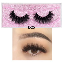 Load image into Gallery viewer, 5D Mink Eyelashes Long Lasting Mink Lashes Natural Dramatic Volume Eyelashes Extension Thick Long 3D False Eyelashes